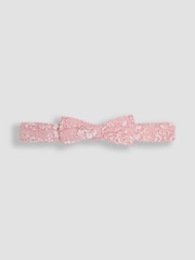 JoJo Maman Bébé Pink Floral Smocked Bodice Romper & Headband - Image 5 of 5