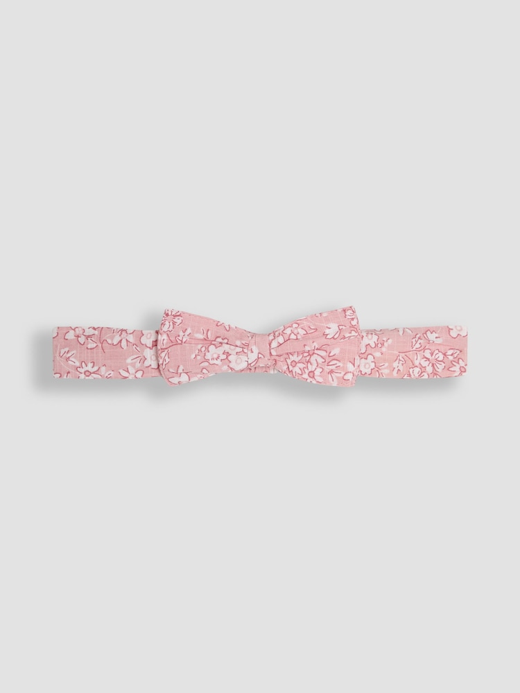 JoJo Maman Bébé Pink Floral Smocked Bodice Romper & Headband - Image 5 of 5