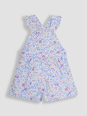 JoJo Maman Bébé Blue Cherry Ditsy 100% Cotton Culottes & T-Shirt Set 2 Piece - Image 2 of 6