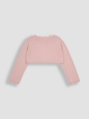 JoJo Maman Bébé Pink Floral Bolero Cardigan - Image 2 of 3
