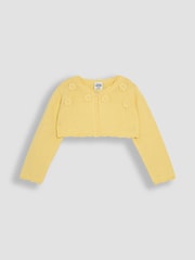 JoJo Maman Bébé Yellow Floral Bolero Cardigan - Image 1 of 3