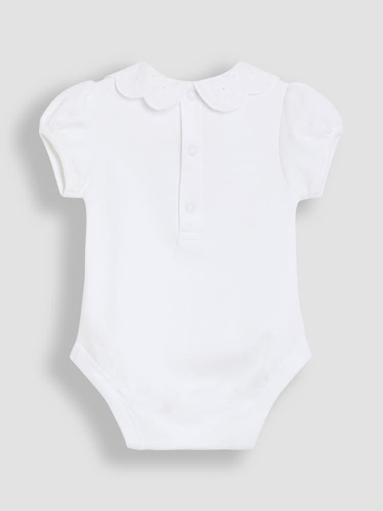 JoJo Maman Bébé White Broderie Collar Body - Image 2 of 3