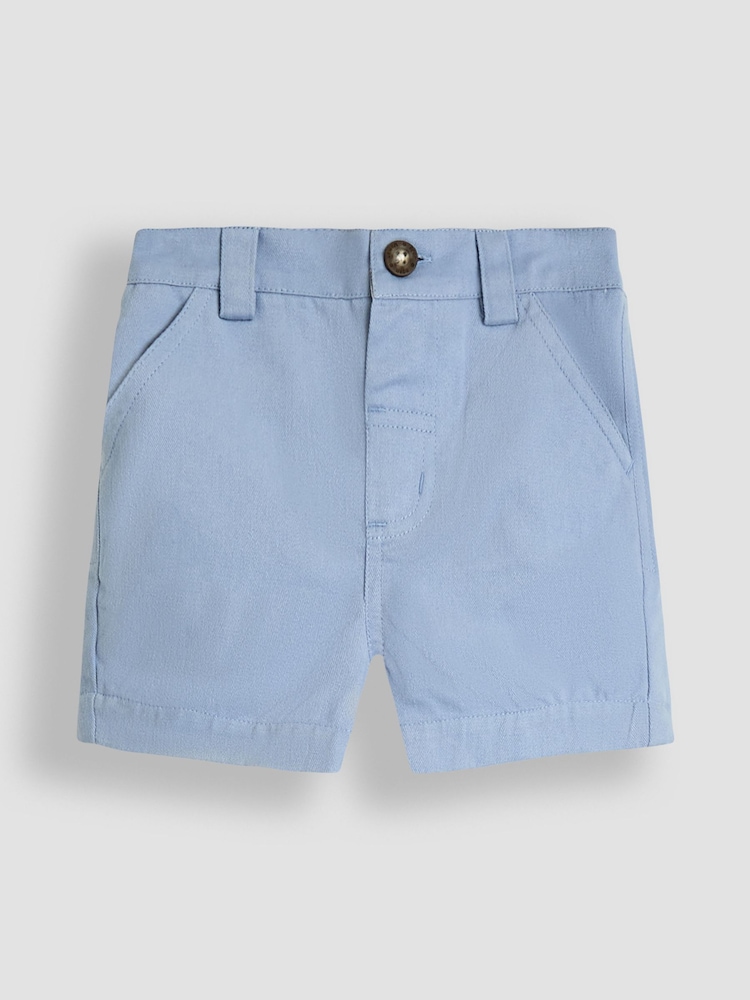 JoJo Maman Bébé Pale Blue Twill Chino Short - Image 1 of 3