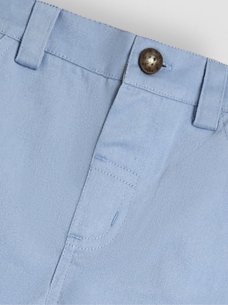 JoJo Maman Bébé Pale Blue Twill Chino Short - Image 3 of 3