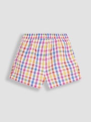 JoJo Maman Bébé 2-Piece Gingham Angel Sleeve Blouse & Shorts Set - Image 4 of 6