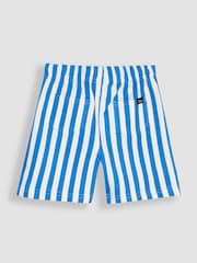 JoJo Maman Bébé Stone 100% Cotton T-Shirt and Stripe Shorts Set 2 Piece - Image 5 of 6