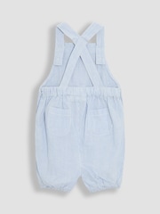 JoJo Maman Bébé Blue 2-Piece Smocked Dungarees & Body Set - Image 3 of 8