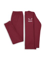 Boys Red Personalised Christmas Antler Pyjamas by Stitch Style - Image 4 of 6