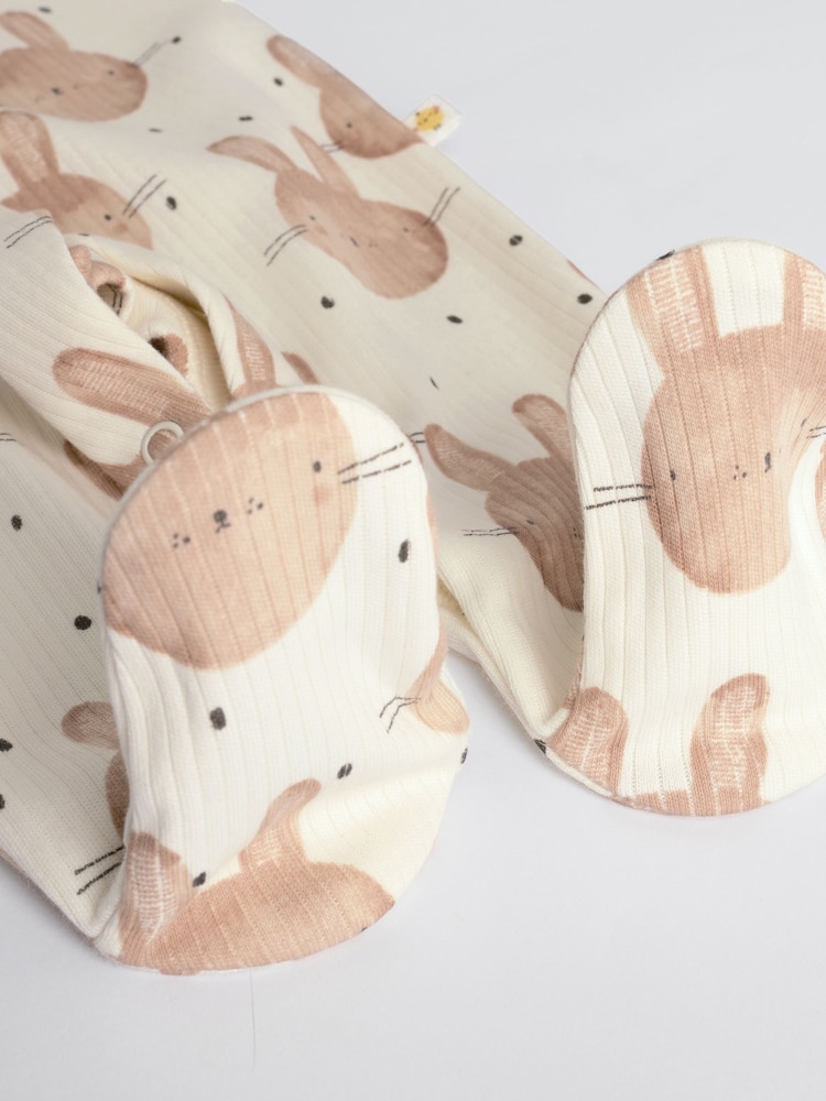 Ecru Baby 100% Cotton Sleepsuits 3 Pack (0mths-3yrs) - Image 10 of 14
