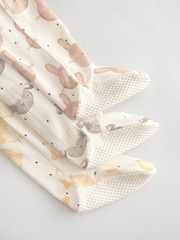 Ecru Baby 100% Cotton Sleepsuits 3 Pack (0mths-3yrs) - Image 7 of 14
