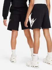Nike Black Club Fleece French Terry Shorts - Image 4 of 7