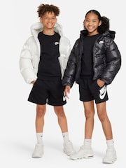 Nike Black Club Fleece French Terry Shorts - Image 5 of 7