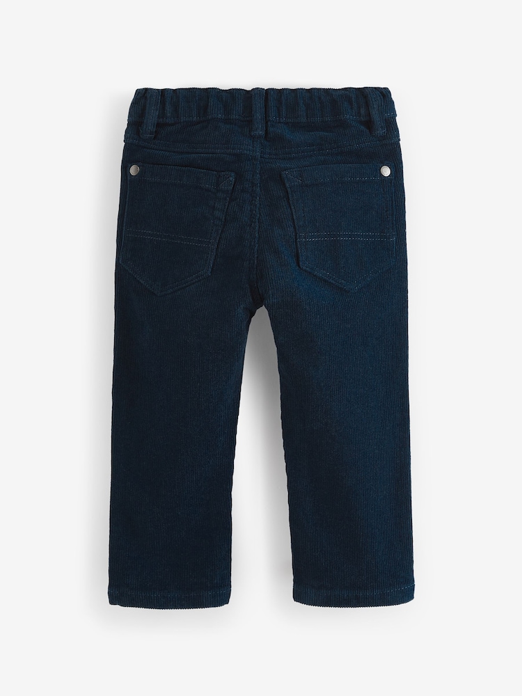 Marron bleu marine/fauve - Lot de 2 pantalons en velours côtelé (3mois-7ans) - Image 3 of 7