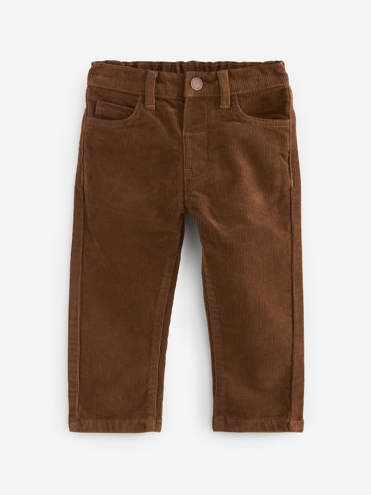 Marron bleu marine/fauve - Lot de 2 pantalons en velours côtelé (3mois-7ans) - Image 4 of 7