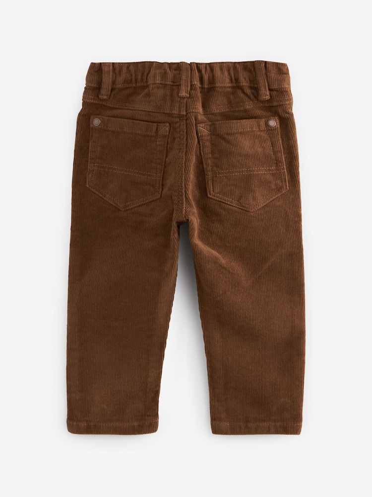 Marron bleu marine/fauve - Lot de 2 pantalons en velours côtelé (3mois-7ans) - Image 5 of 7