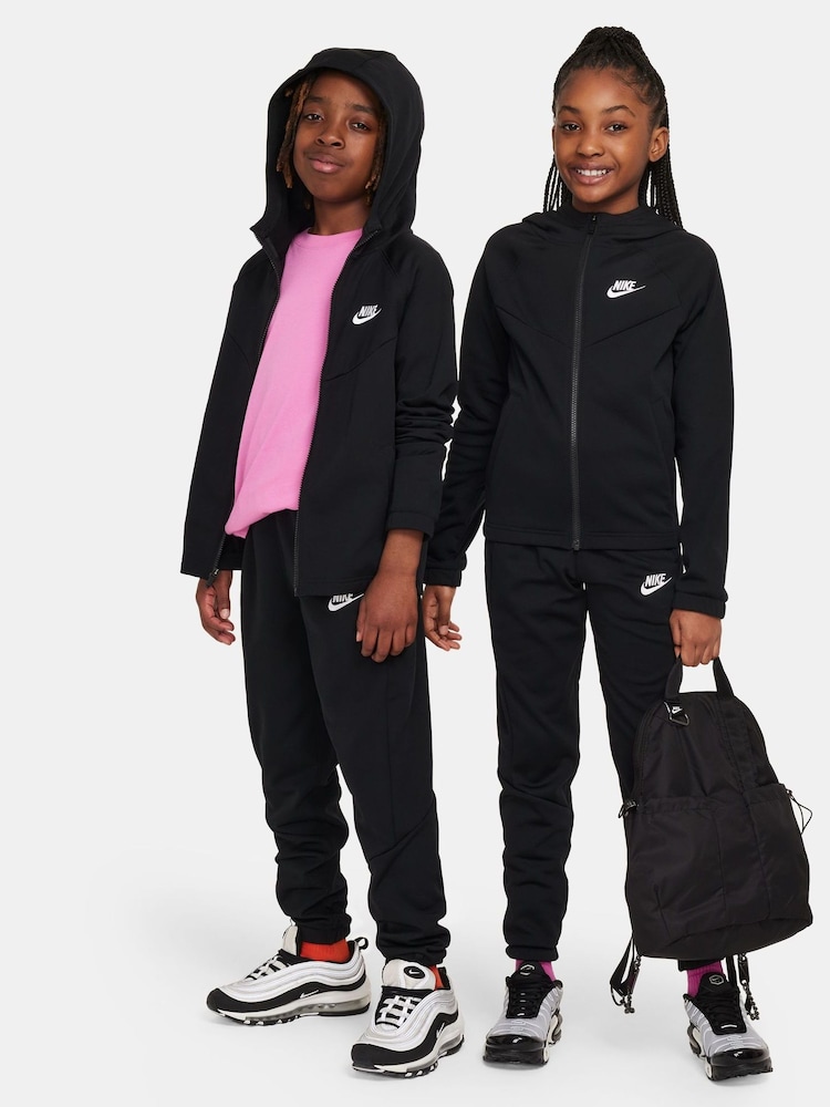 Nike Black Sportswear Tracksuit - Image 1 of 10