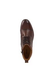 Dune London Brown Matias Toecap Detail Ankle Boots - Image 5 of 6