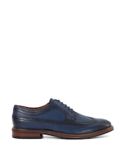 modra - Dune London Steeles Burnished gležnjar z luknjičastim vzorcem in vezalkami čevlji - Slika 2 iz 6