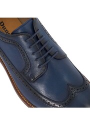modra - Dune London Steeles Burnished gležnjar z luknjičastim vzorcem in vezalkami čevlji - Slika 6 iz 6