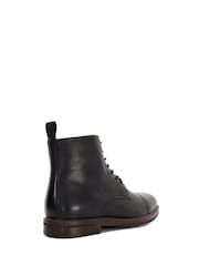 Dune London Black Matias Toecap Detail Ankle Boots - Image 4 of 6