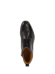 Dune London Black Matias Toecap Detail Ankle Boots - Image 5 of 6