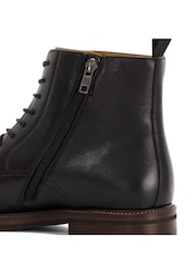 Dune London Black Matias Toecap Detail Ankle Boots - Image 6 of 6