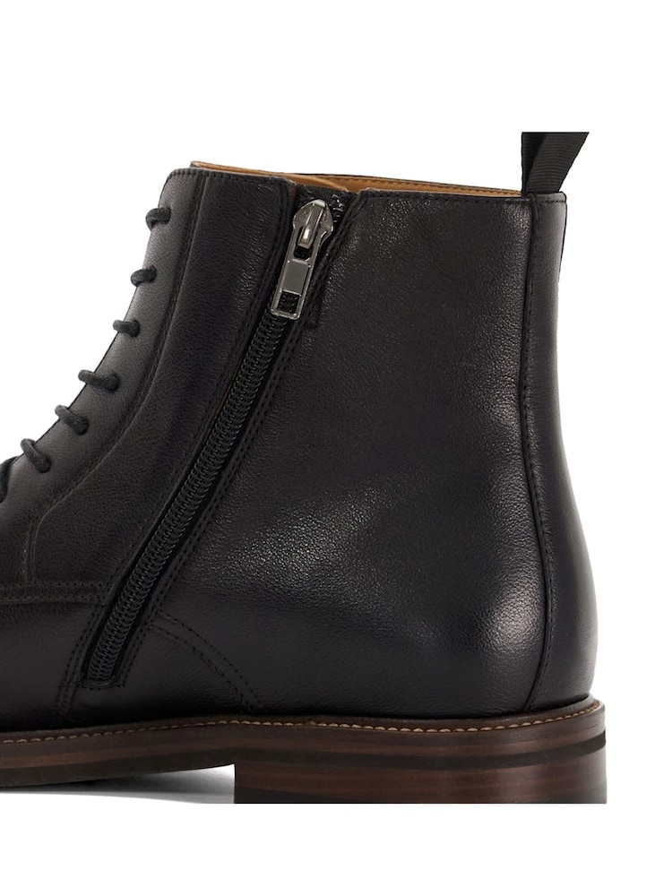 Dune London Black Matias Toecap Detail Ankle Boots - Image 6 of 6