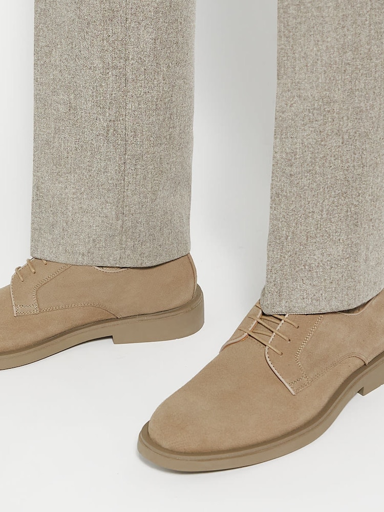 Dune London Brown Brontes Embossed Through Sole Shoes - Image 1 of 6
