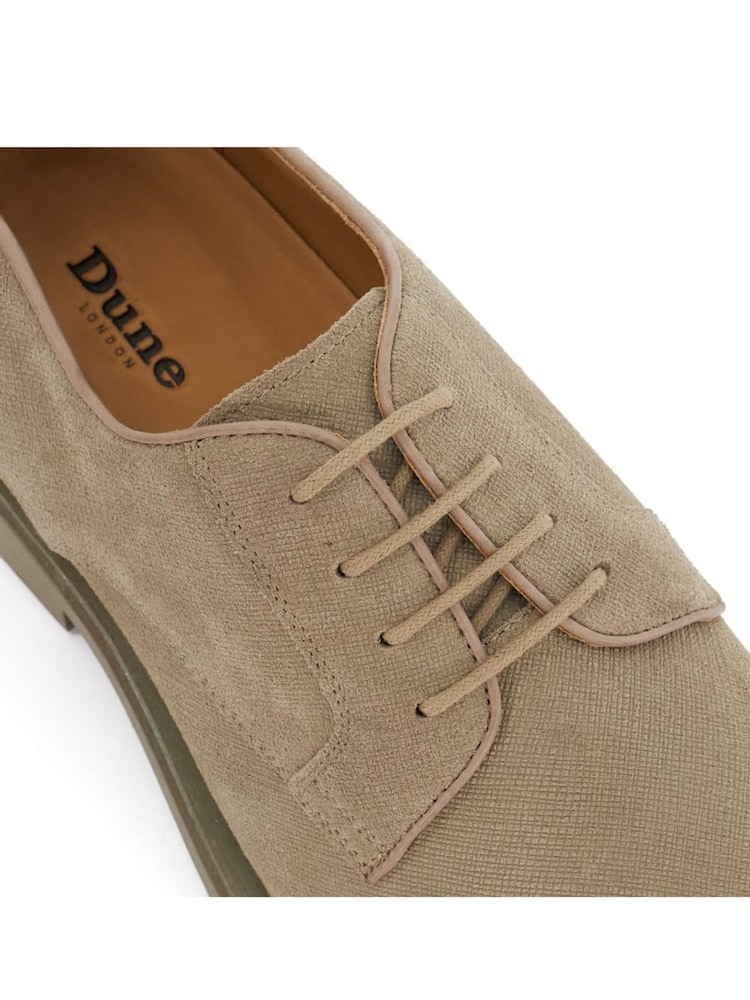 Dune London Brown Brontes Embossed Through Sole Shoes - Image 6 of 6