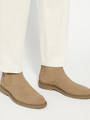Dune London Brown Cromwells Through Sole Chelsea Boots - Image 1 of 6