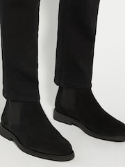 Dune London Black Cromwells Through Sole Chelsea Boots - Image 1 of 6