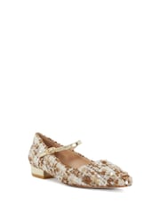 Dune London Cream Halliees Mary Jane Smart Flatforms Shoes - Image 3 of 6