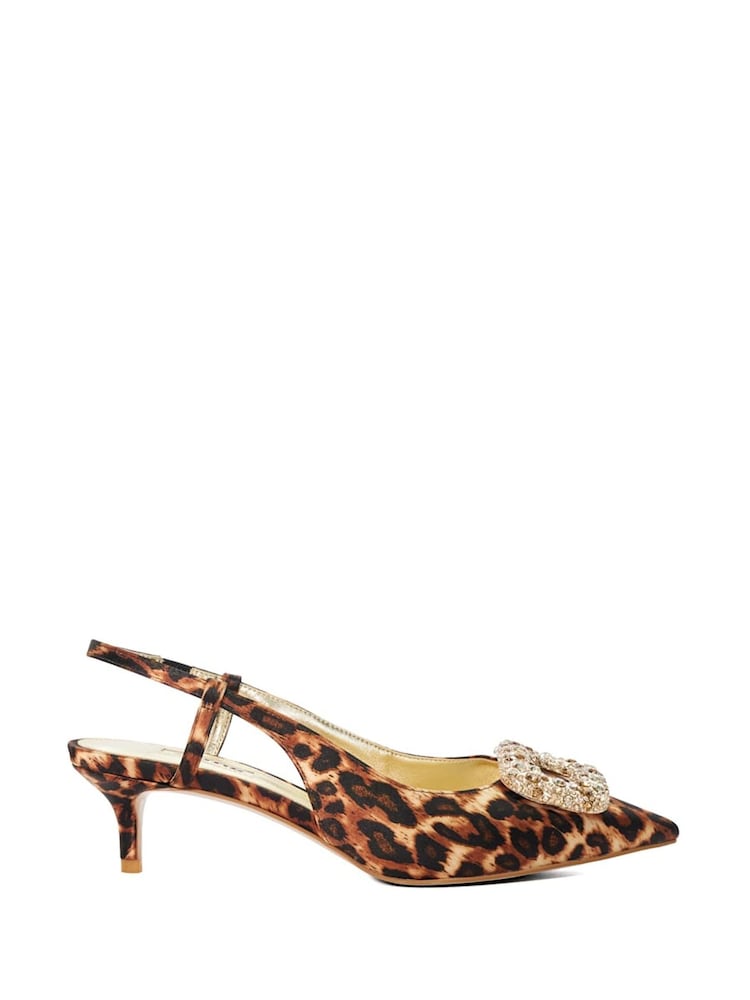 Animal - Dune London Centrepiece Kitten Brooch Slingback čevlji z visoko peto - Slika 2 iz 6 Animal - Dune London Centrepiece Kitten Brooch Slingback čevlji z visoko peto - Slika 2 iz 6