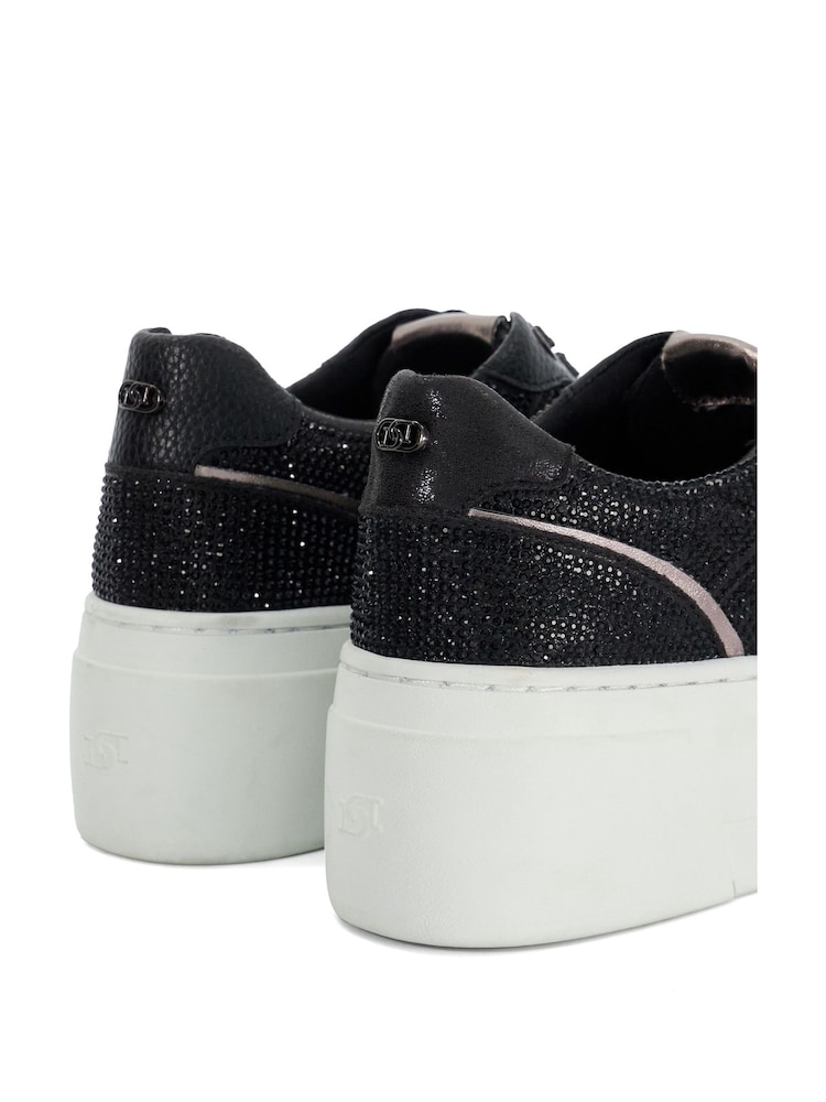 črna - Dune London Evangelyn Flatform Lace-Up Trainers - Slika 6 iz 6