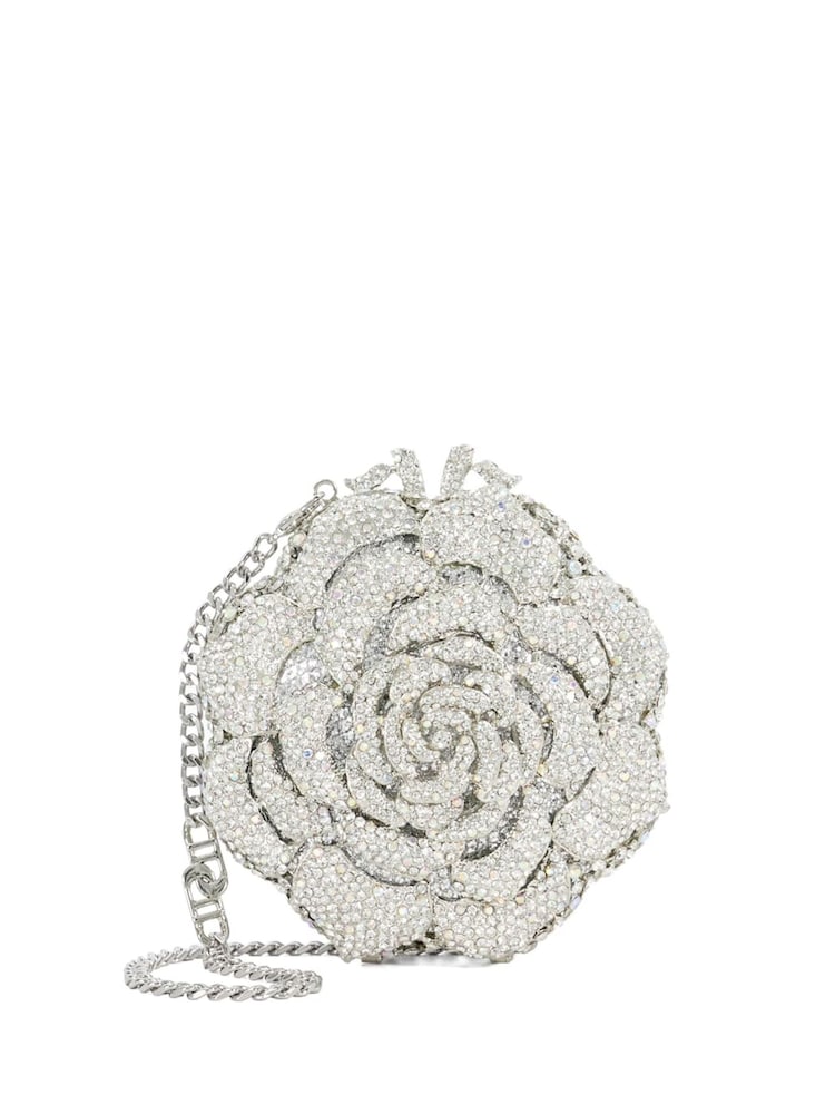 Dune London Silver Bling Hard Embellished Flow Bag - Image 2 of 5