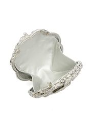 Dune London Silver Bling Hard Embellished Flow Bag - Image 3 of 5