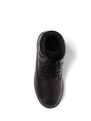 Pavers Black Lace Up Leather Boots - Image 4 of 5