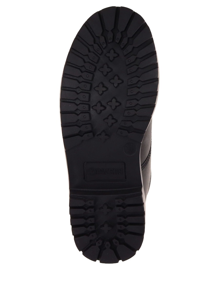črna - Pavers na vezalke; z vezalkami Leather čevlji - Slika 5 iz 5