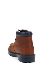 Pavers Brown Lace Up Leather Boots - Image 3 of 5