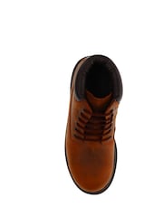 Pavers Brown Lace Up Leather Boots - Image 4 of 5