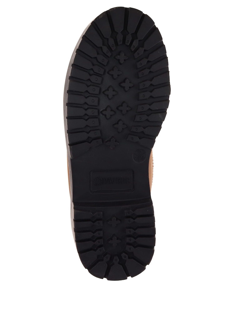 Pavers Brown Lace Up Leather Boots - Image 5 of 5