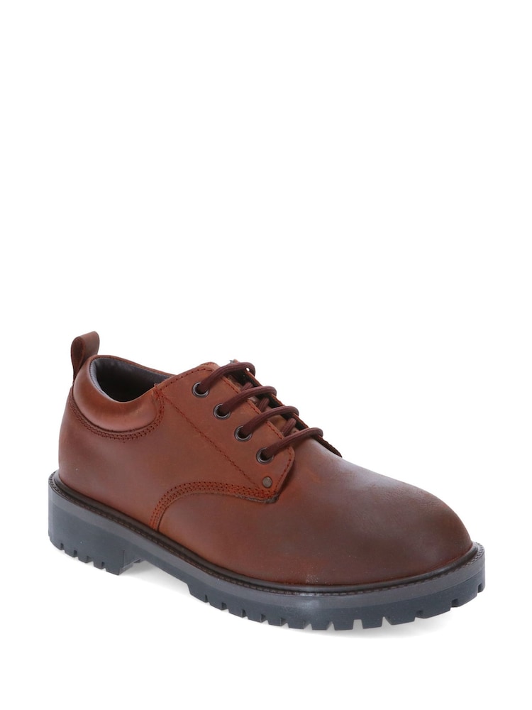 rjava - Pavers na vezalke; z vezalkami Leather čevlji - Slika 2 iz 5