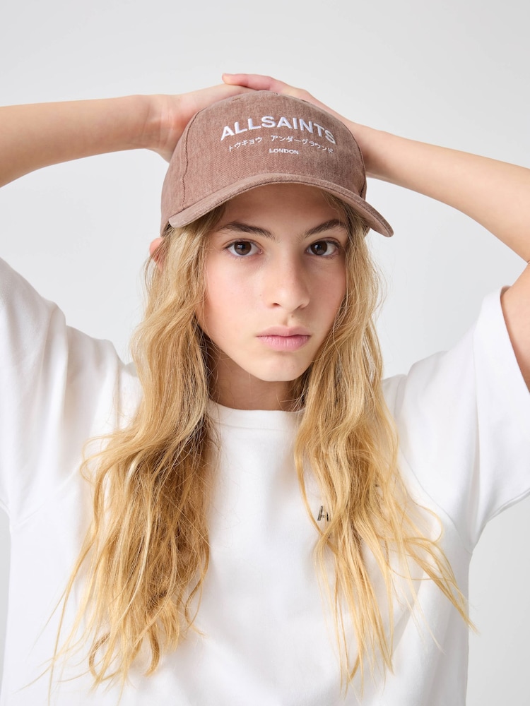 smALLSAINTS Pink Underground Baseball Cap - Image 2 of 3 smALLSAINTS Pink Underground Baseball Cap - Image 2 of 3