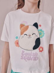 Розового/зеленого цвета - Короткая пижама Squishmallows 100% из хлопка 2 в упаковке (5-14лет) - Image 3 of 9