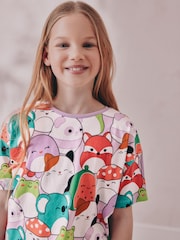 Розового/зеленого цвета - Короткая пижама Squishmallows 100% из хлопка 2 в упаковке (5-14лет) - Image 4 of 9