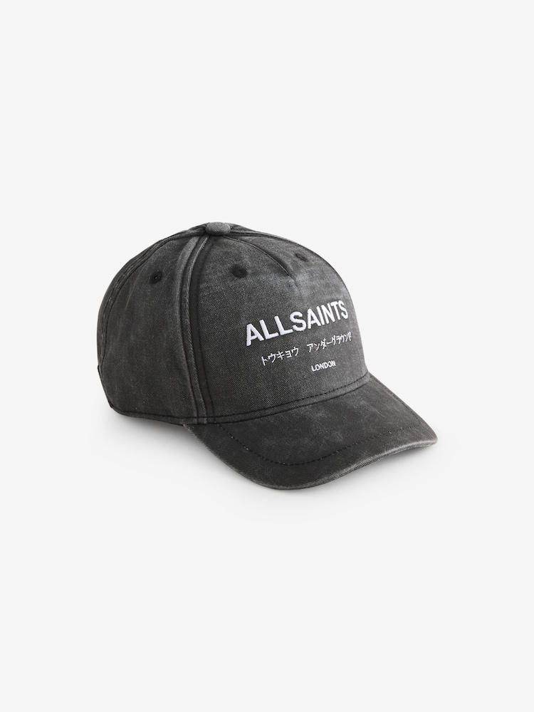 smALLSAINTS Washed Grey Underground Baseball Cap - Image 1 of 3