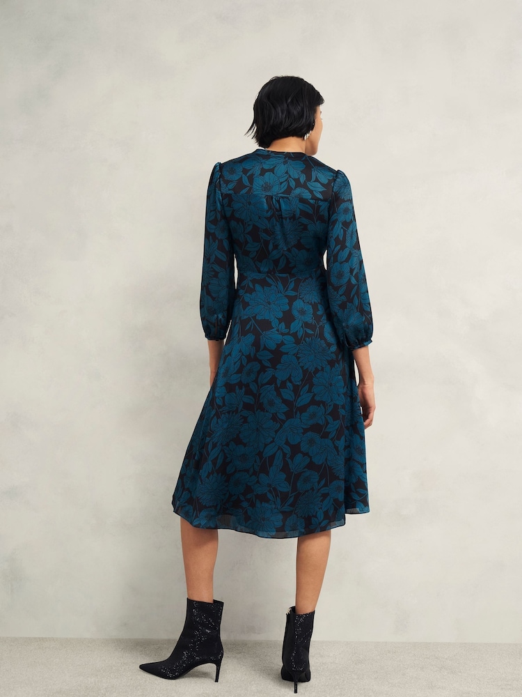 Hobbs Black Petite Romina Dress - Image 2 of 5 Hobbs Black Petite Romina Dress - Image 2 of 5