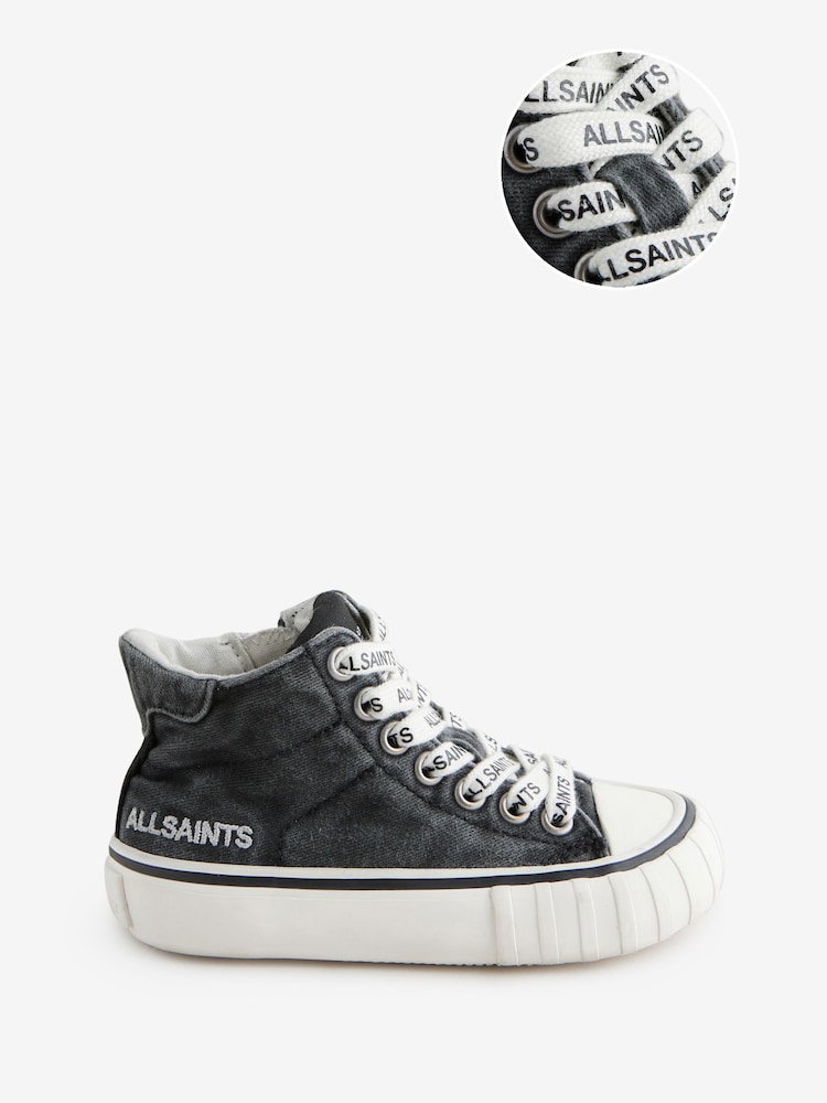 Grau - smALLSAINTS Print High Top Trainers - Image 1 of 5