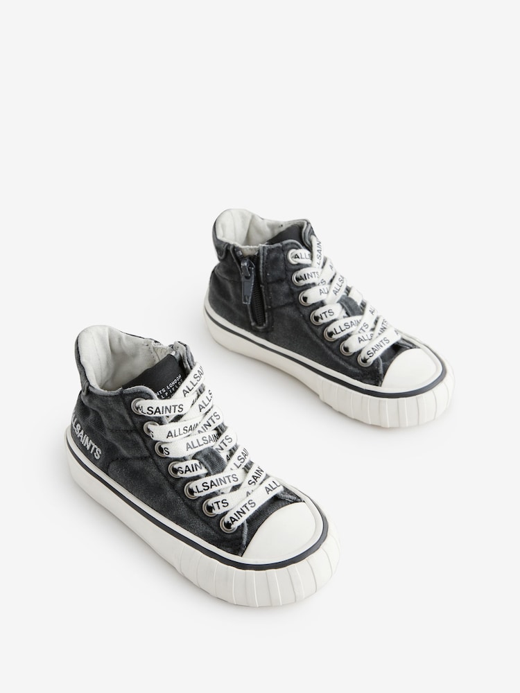 Grau - smALLSAINTS Print High Top Trainers - Image 2 of 5