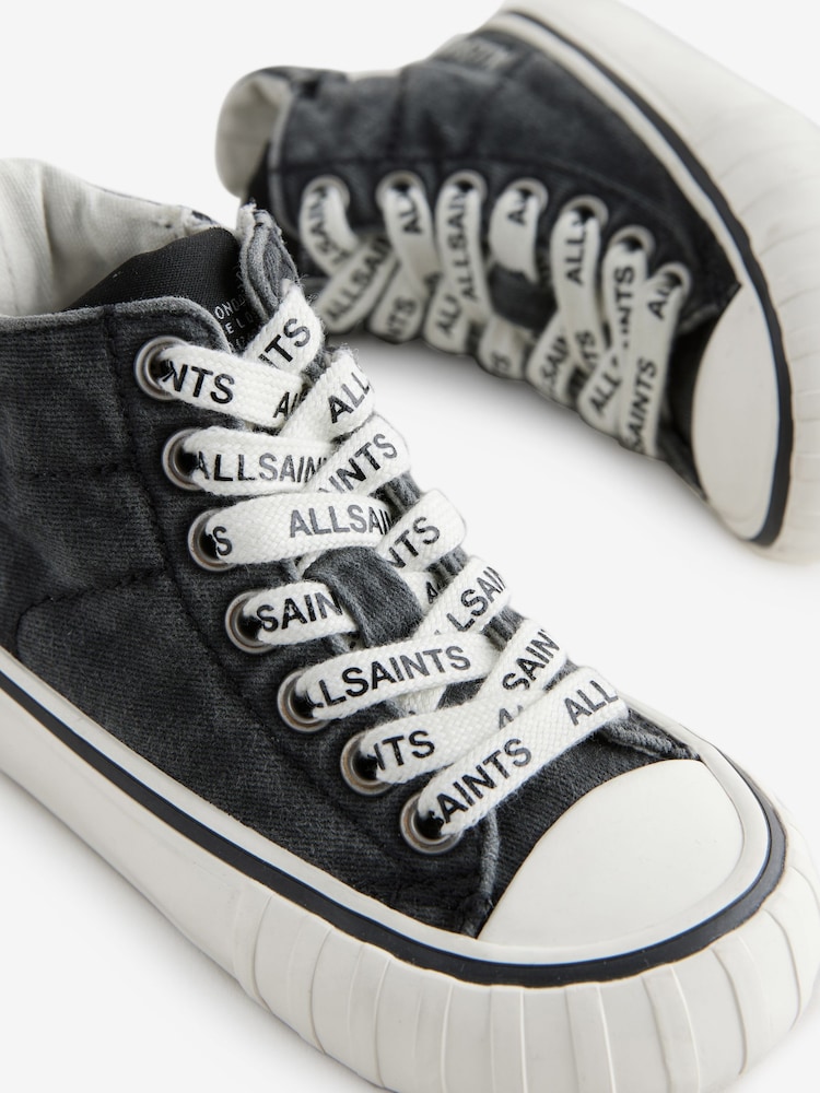 Grau - smALLSAINTS Print High Top Trainers - Image 3 of 5